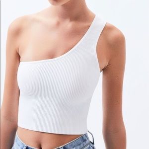 kendall and kylie one shoulder sweater tank top